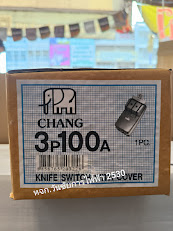 CHANG คัทเอาท์ ตราช้าง 3 Pole 100A คัทเอา 3P 100แอมป์ มีฟิวส์แถม พร้อมใช้งาน