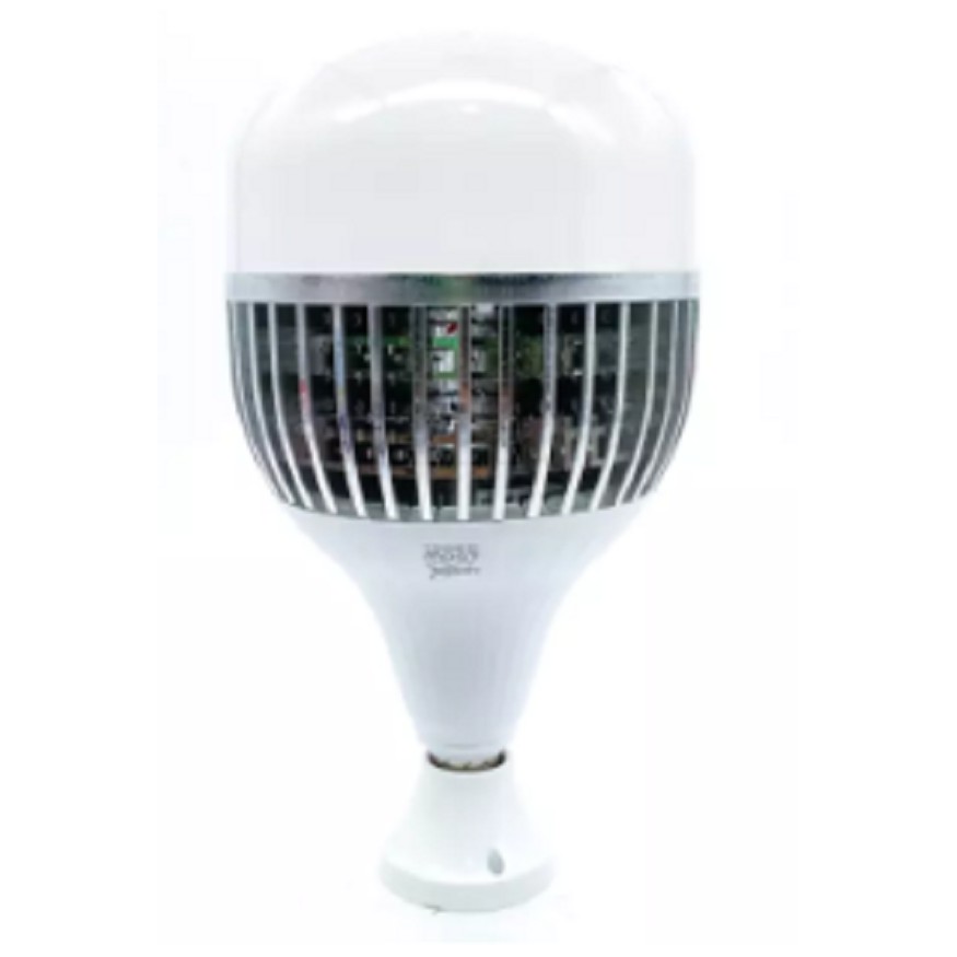 NeoX หลอดไฟ ไฮวัตต์ Bulb High Power 150W แสงขาว Daylight E27 แถมตัวแปลงขั้ว E40 หลอดไฟ บอดิ้เงิน มีระบายอากาศ