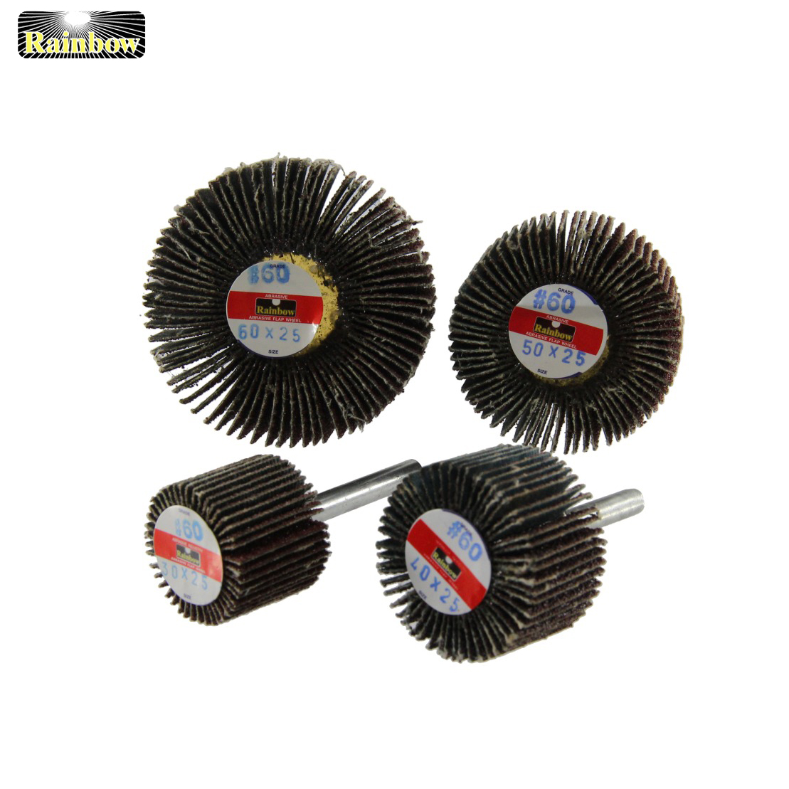 กระดาษทรายซ้อนกลม RAINBOW มีแกน 6 mm ขนาด 30 mm