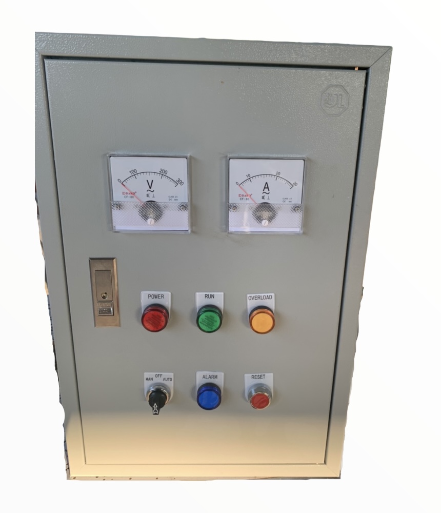 ตู้ควบคุมปั๊มน้ำ 1 HP 220 v ใช้ Flow switch ใบพาย 220 Vac