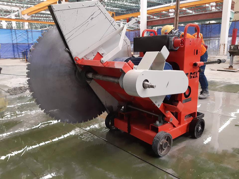 รถตัดถนน ตัดคอนกรีตทีเร็ก T-REX T1200E 30 แรง ไฟฟ้า 3 เฟส ตัดลึกได้ 50cm รองรับใบตัดได้ถึง 48"