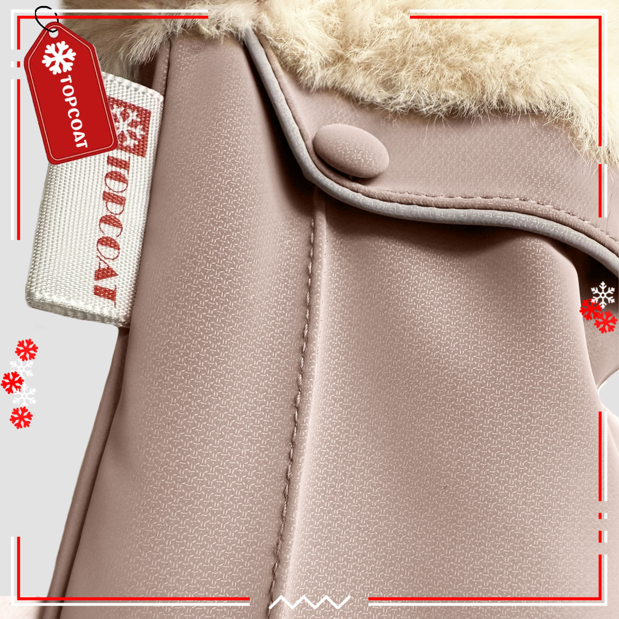 ถุงมือกันหนาวมีเฟอร์ที่ข้อมือสำหรับผู้หญิง สามารถทัชสกรีนได้ กันเปียก กันชท้น ใส่เล่นหิมะได้