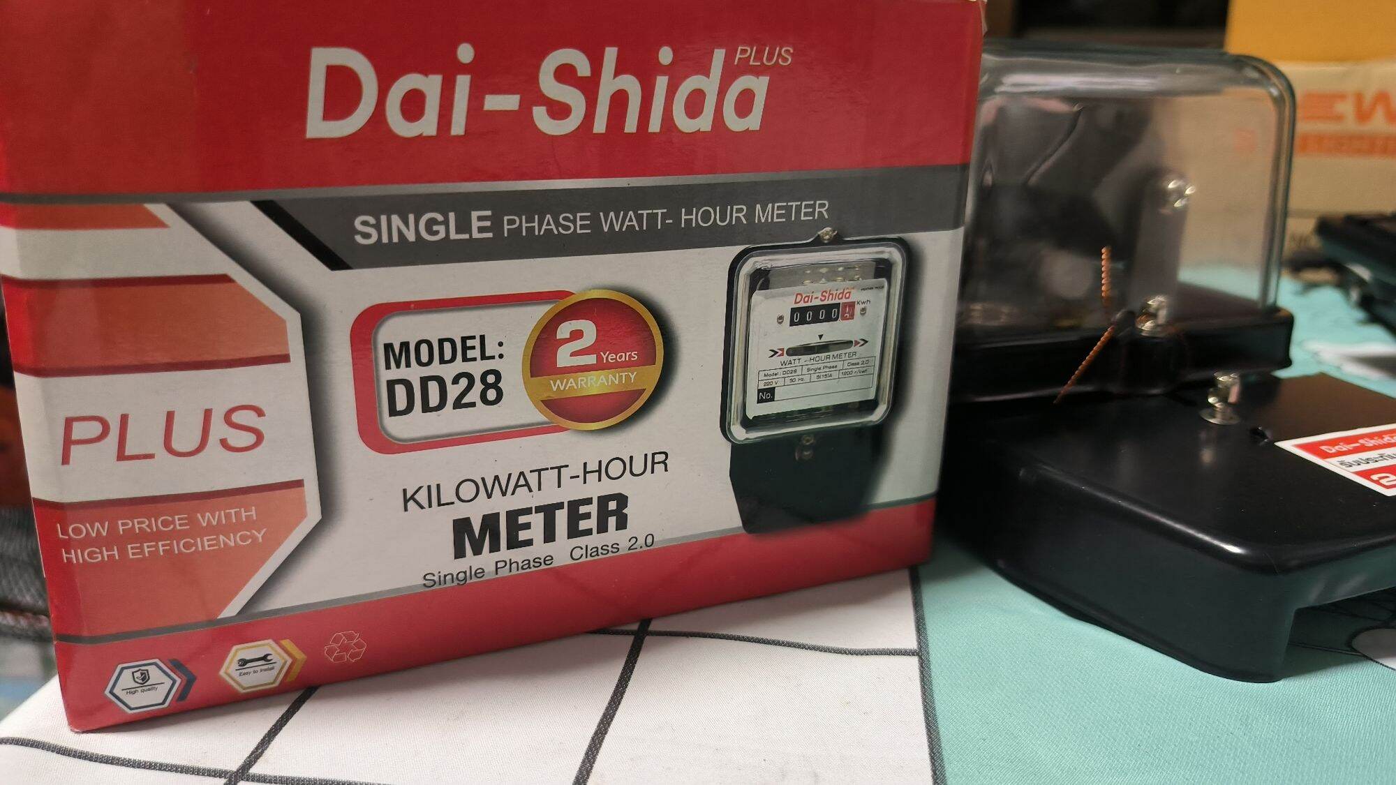 DAIICHI มิเตอร์ไฟฟ้า มาตรวัดหน่วยไฟฟ้า 5A (15A) ไดชิด้ามิเตอร์ไฟฟ้า มิเตอร์ไฟฟ้า มิเตอร์ดูค่าไฟ มิเตอร์การไฟฟ้า มิเตอร์ไดอิชิ