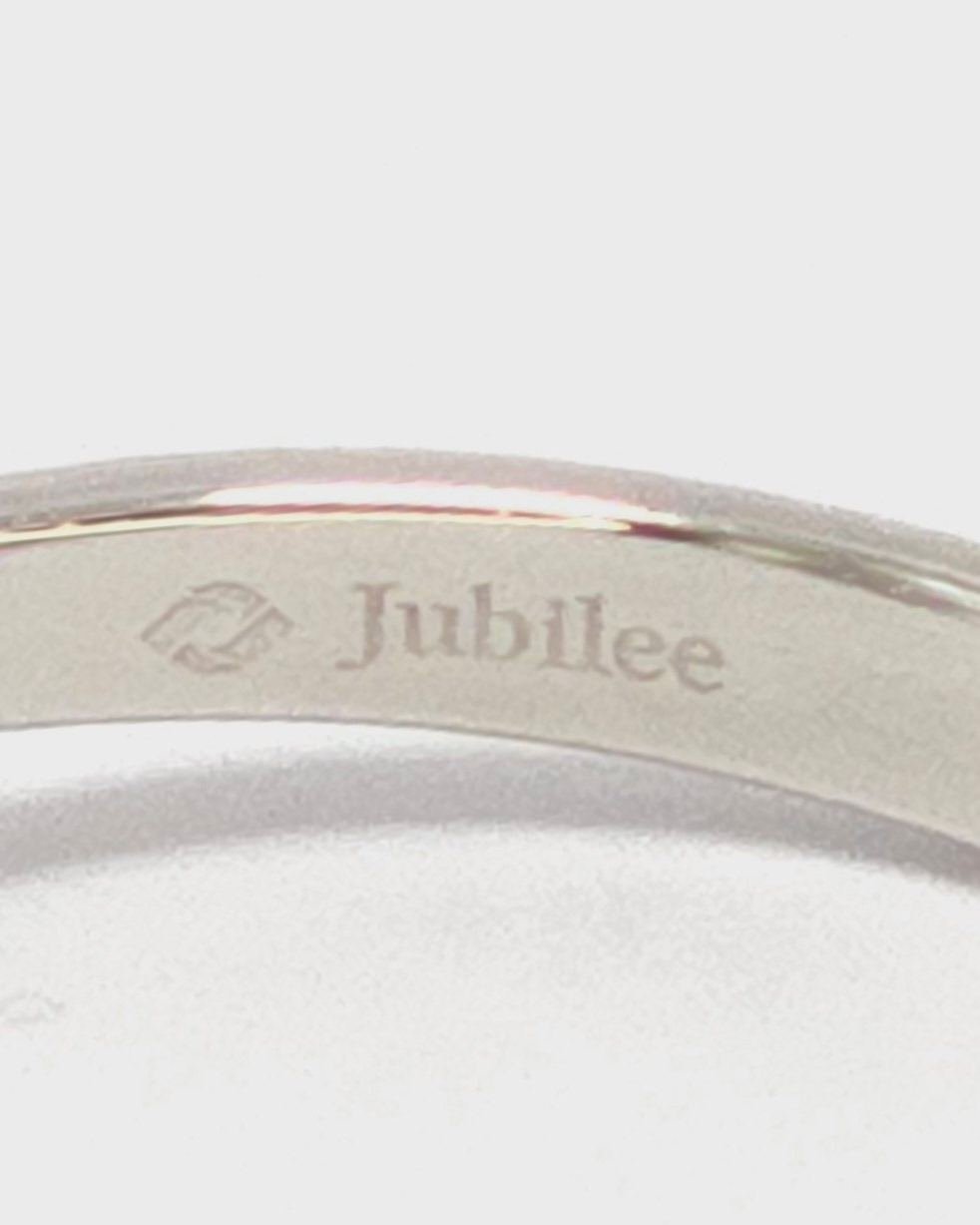 🚫ปิดการขาย(SoIdOut)🚫แหวนทองคำขาว 18k แบรนด์ Jubilee เพชรเกสร 12 ตัง 1 เม็ด 0.5 ตัง 7 เม็ด รวม 19 ตัง น้ำ 99(E) ความสะอาด vvs ไซส์ 51 น้ำหนัก 2.75 กรัม ราคา 10,200.-(Net) (ออกShop29,900บาท)