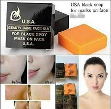 สบู่เค USA beauty care face out สบู่เคสีดำ สบู่ส้มเค ชำระล้างสิ่งสกปรก