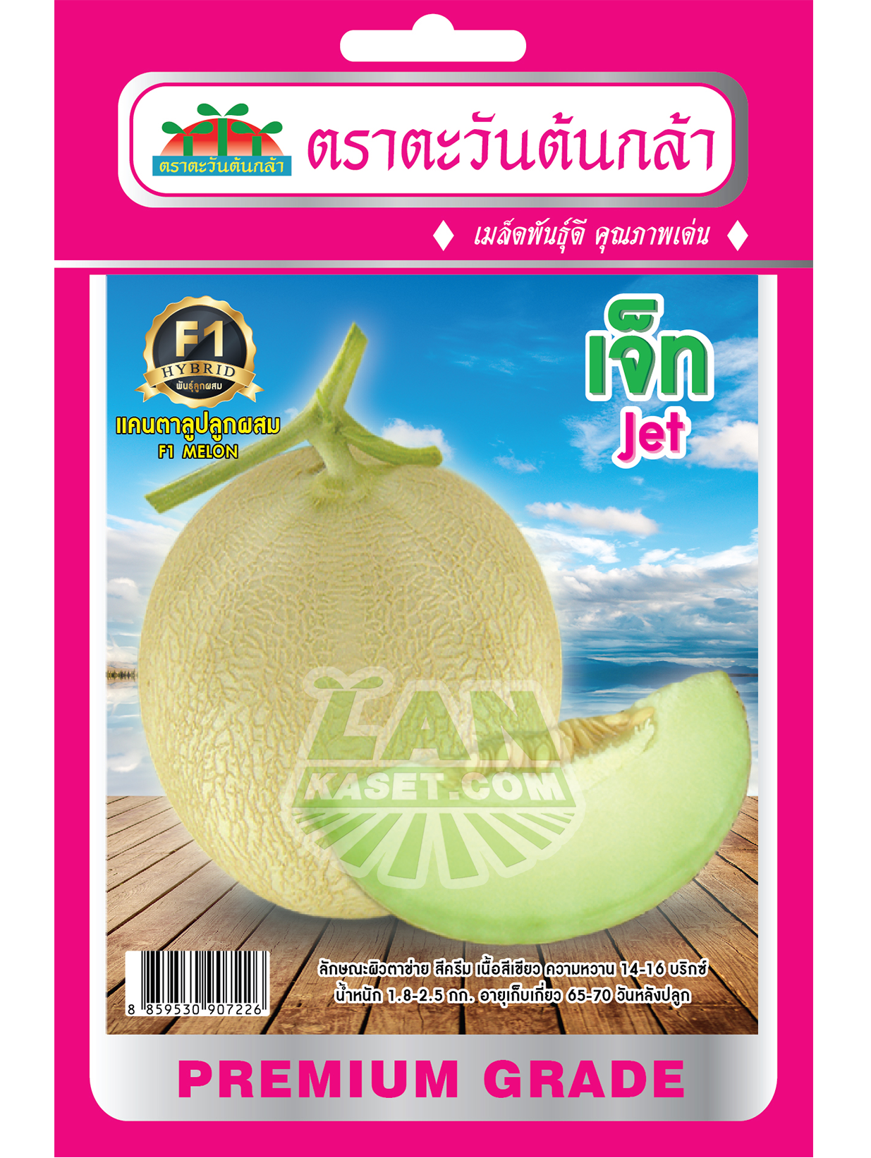 H33 เมล็ดพันธุ์แคนตาลูปลูกผสม เจ็ท