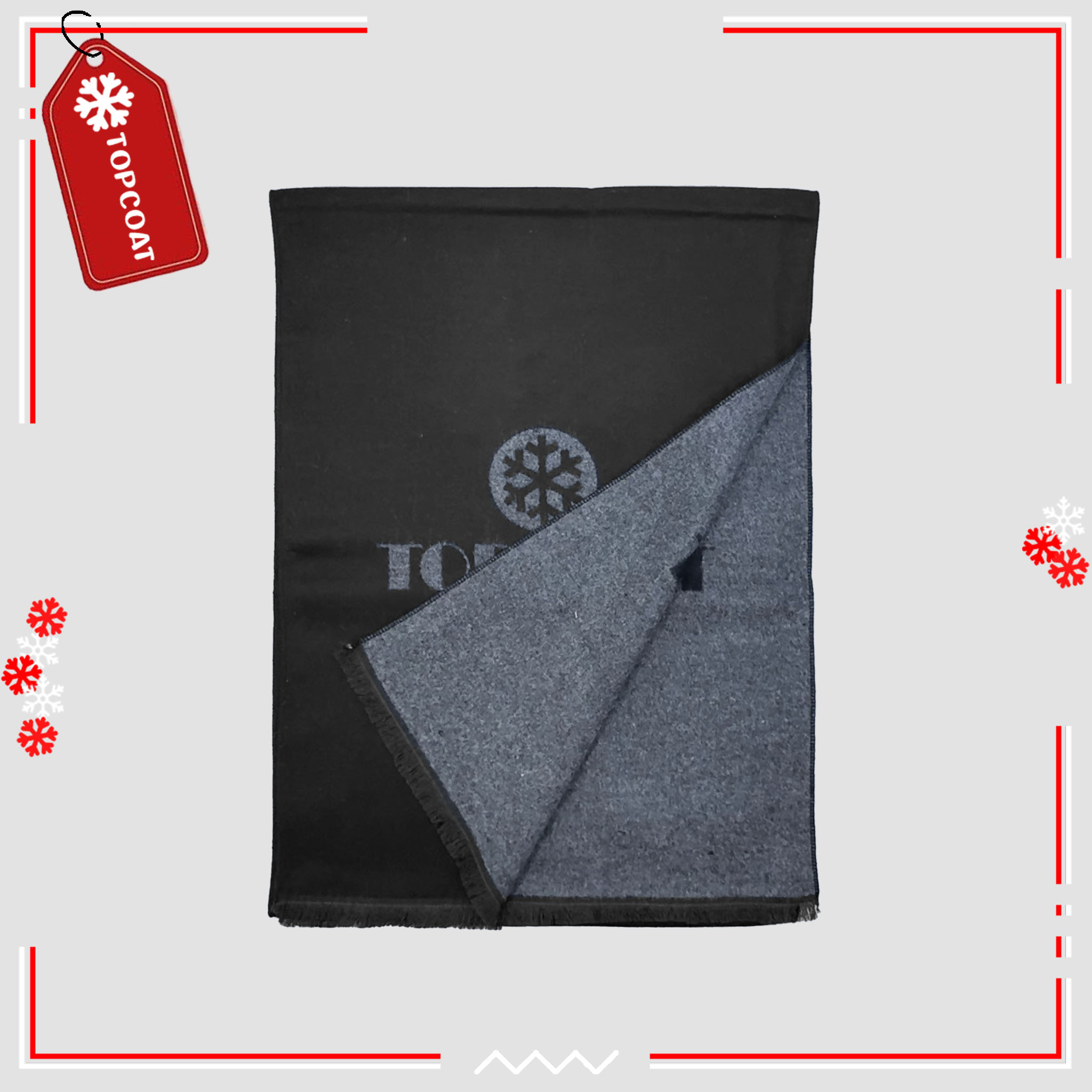 ผ้าพันคอ (Reversible Duo) ผืนใหญ่ ดีไซน์ใหม่ ไม่คัน