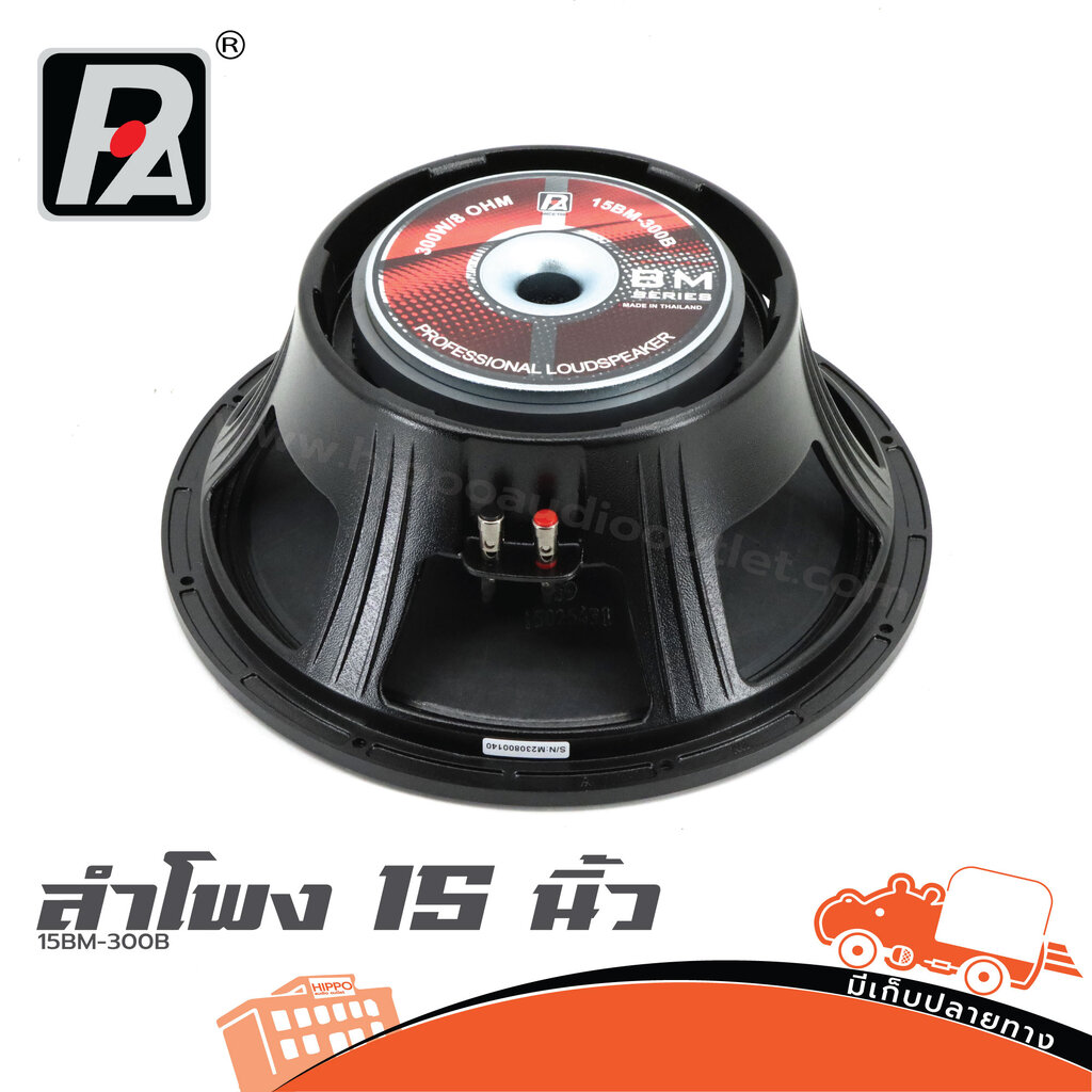 ลำโพง 15 นิ้ว P.AUDIO 15BM 300B V2 (I4.1)