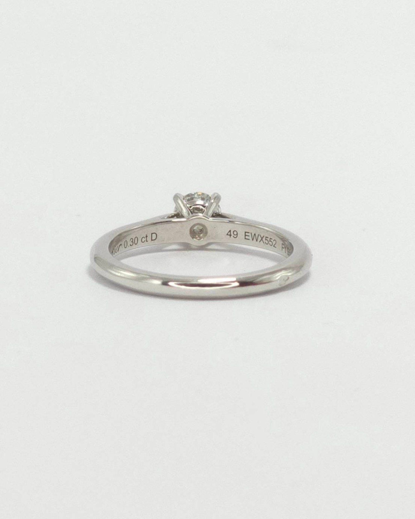 🚫ปิดการขาย(SoIdOut)🚫 แหวน Platinum PT950 คาร์เทียร์ รุ่น 1895 Solitaire เพชรเกสร 30 ตัง 1 เม็ด น้ำ 97(G) VVS1 2 Excellent, 1 Very good GIA: 2244503870 ใบสำเนา ไซส์ 49 สภาพสวยมาก ไม่มีอุปกรณ์ น้ำหนัก 3.56 กรัม ราคา 26,900.-(Net) (ออกShop 15