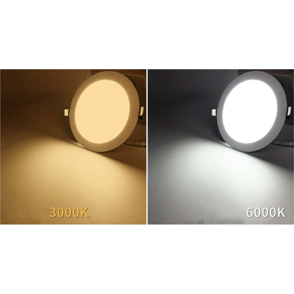 โคมพาเนลไลท์แอลอีดี Panel LED Light แบบกลม EVE ขนาด 6 , 9, 12 ,15 , 18W แสงเดย์ และแสงวอร์มไวท์ ทรงกลม