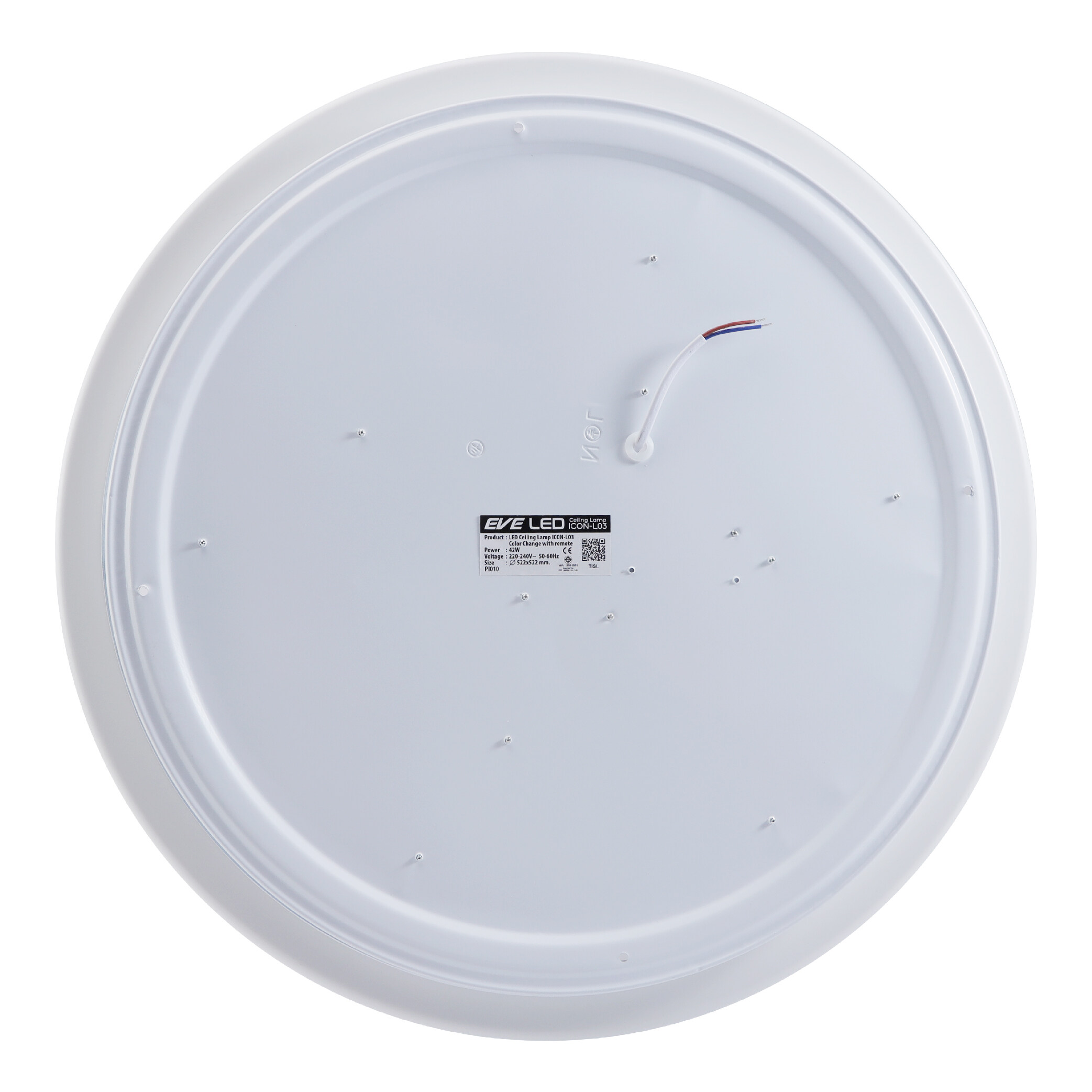 โคมเพดานแอลอีดี เปลี่ยนสีได้ 3สี 42W LED Ceiling L03 แสงขาว แสงคลูไวท์และแสงเหลือง หรี่แสง เปิด-ปิด ด้วยรีโมท