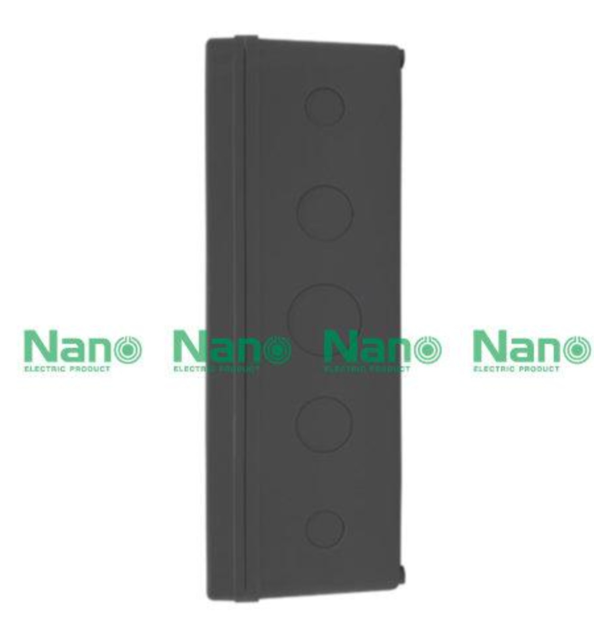 NANO บ๊อกกันน้ำ PVC 8x12 นิ้ว ดำ กล่องกันน้ำพลาสติก กล่องพลาสติกอุปกรณ์ไฟฟ้า สีดำ รุ่น NANO-207B