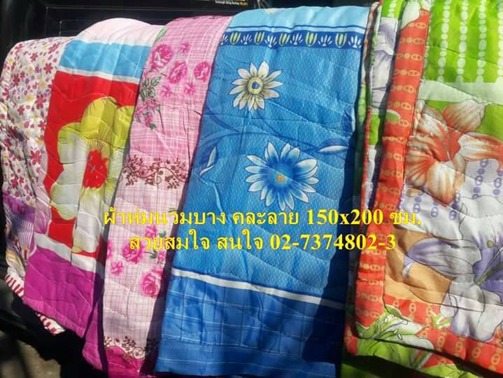 ผ้าห่มนวมบาง คละลาย 5ฟุต 3 ผืน พร้อมส่งจร้า สั่งได้เลย