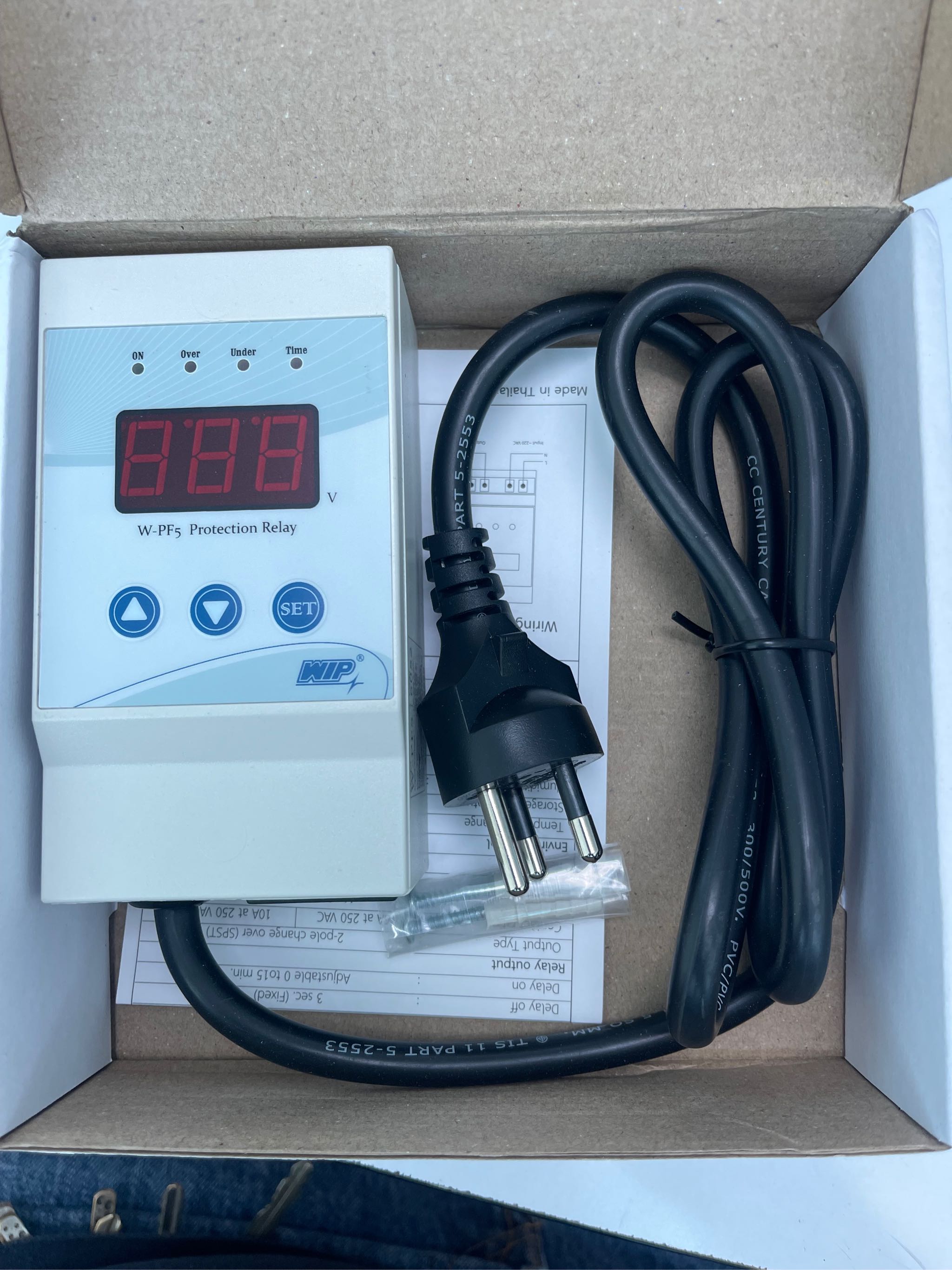 WIP ทามเมอร์ตั้งเวลาไฟฟ้า ไทม์เมอร์ 24 ชั่วโมงระบบดิจิตอล รุ่น W-TS221 Time Switch, 24 Hour