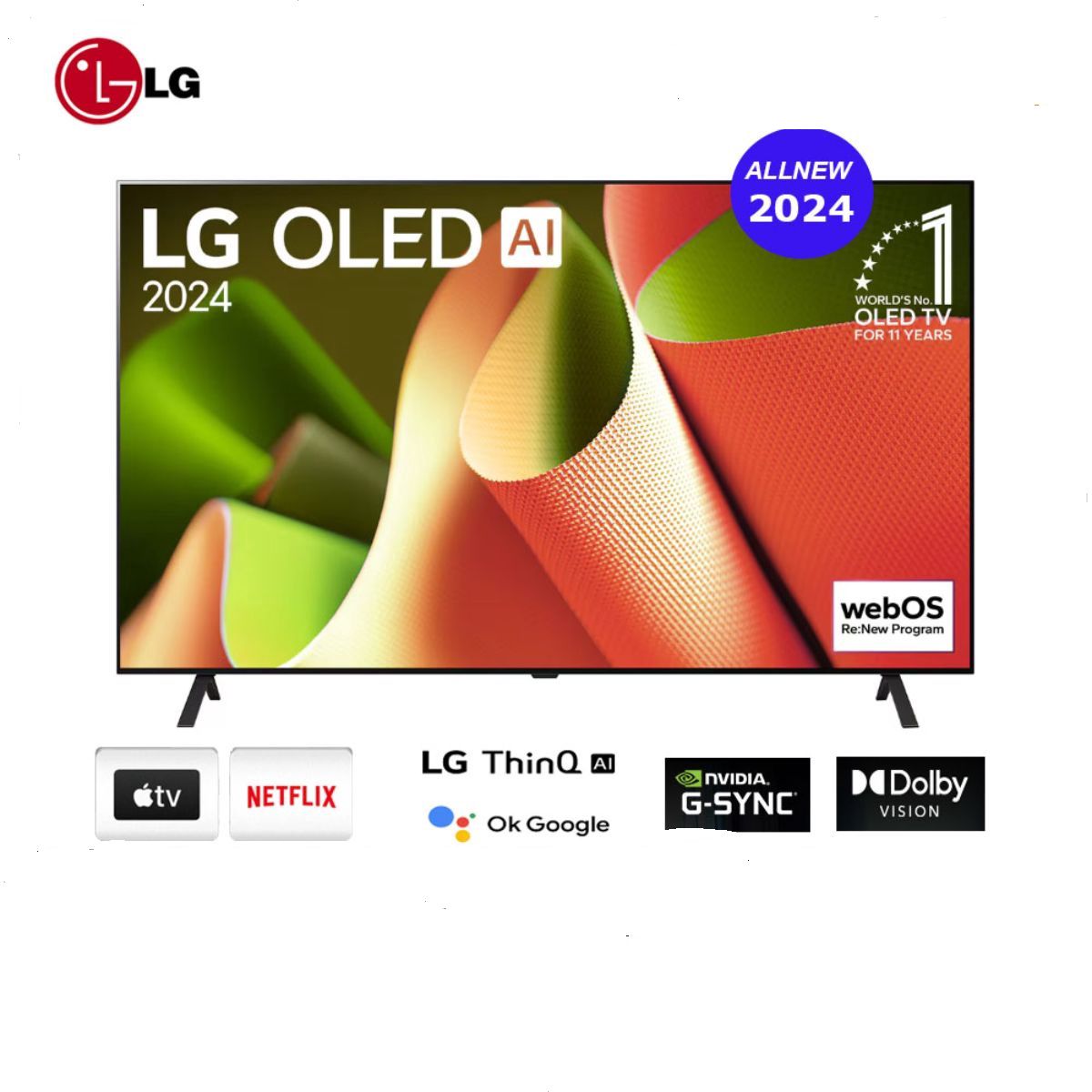 LG OLED AI B4 4K Smart TV รุ่น OLED77B4PSA ขนาด 77 นิ้ว (2024)