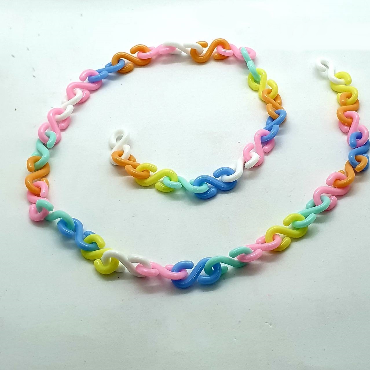 โซ่ S สีพาสเทล