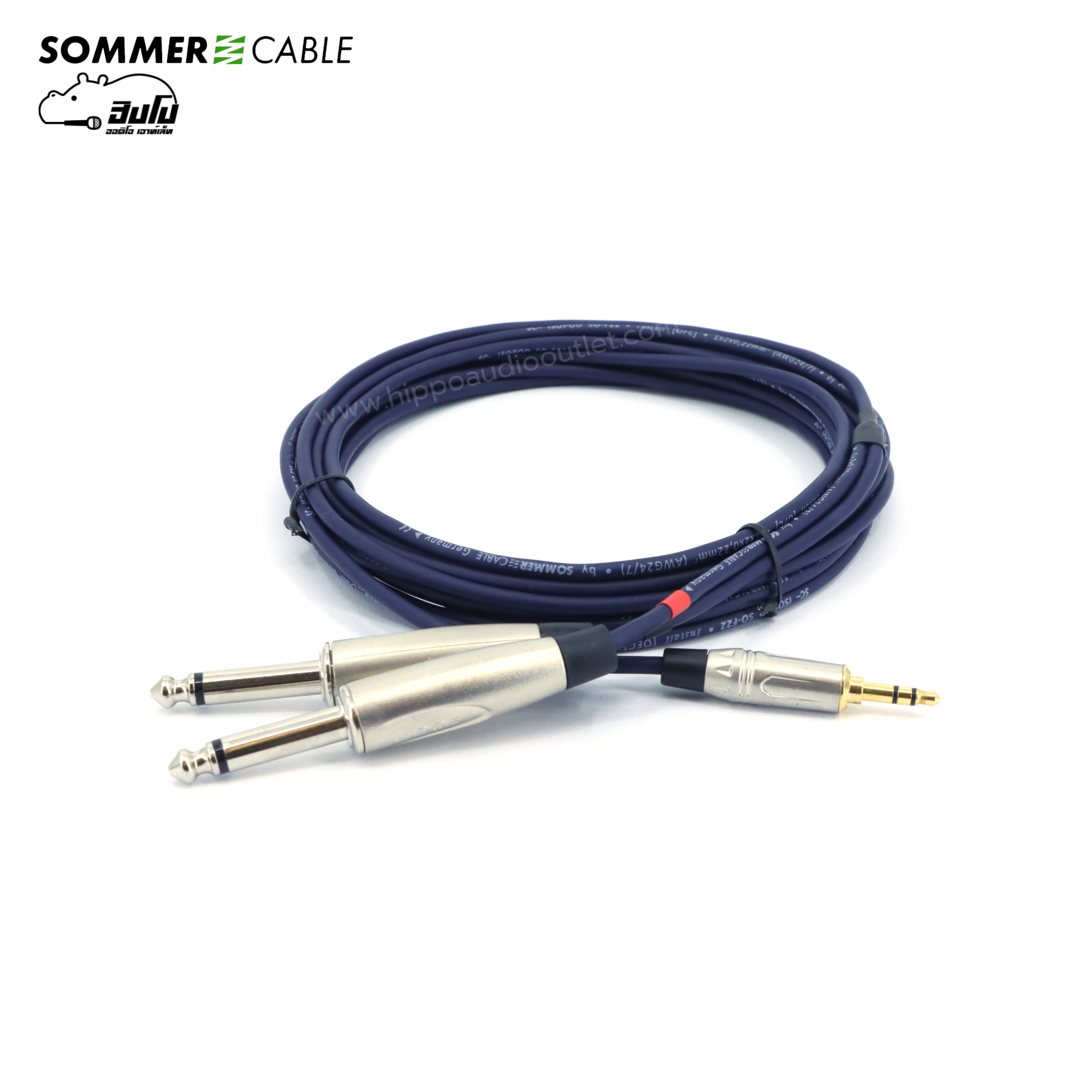 สาย SOMMER 3.5TRS 6.35 TSx2 SC B5 05 BLU(สีน้ำเงิน) (SP1)