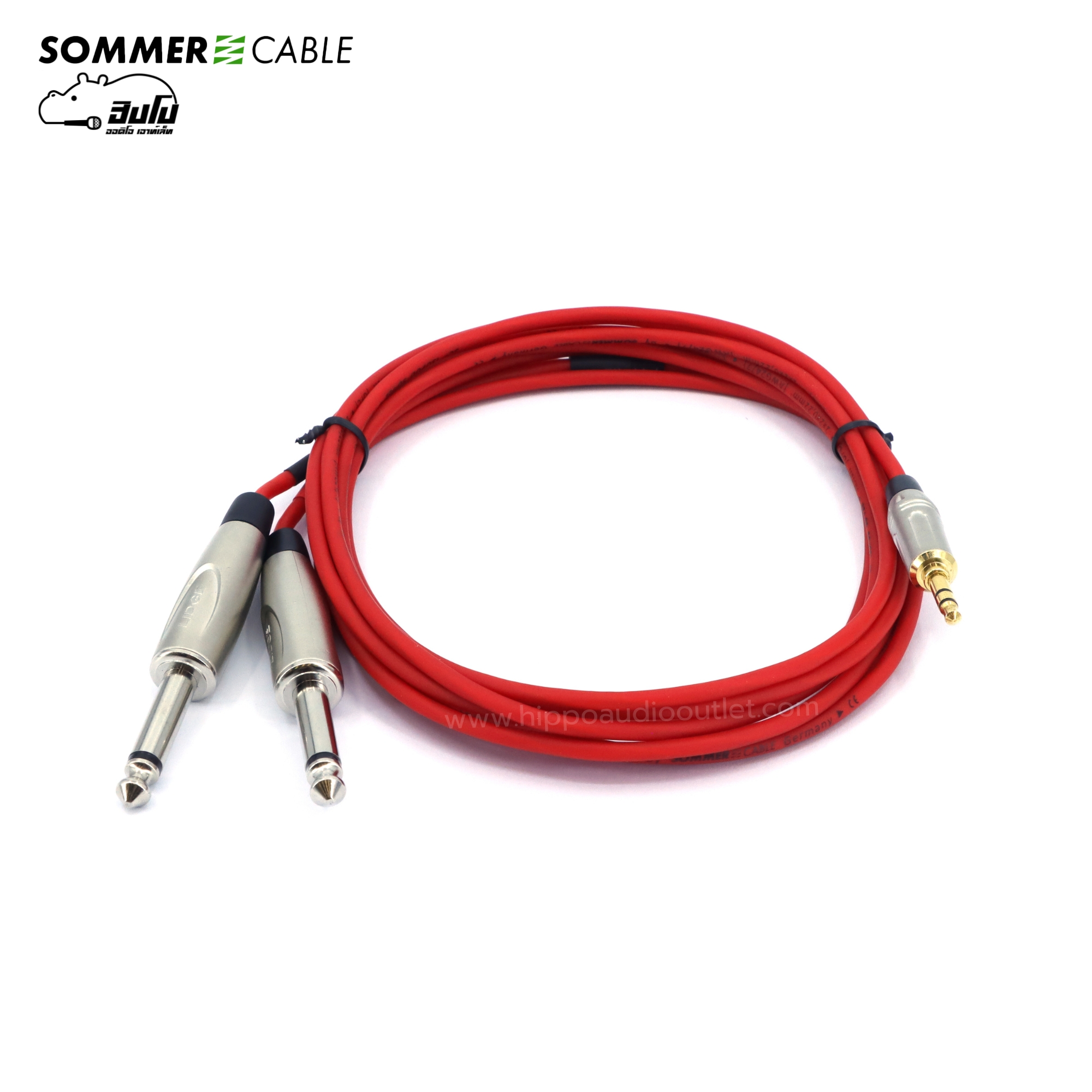 สาย SOMMER 3.5TRS 6.35 TSx2 SC B5 03 RED(สีแดง) (SP1)