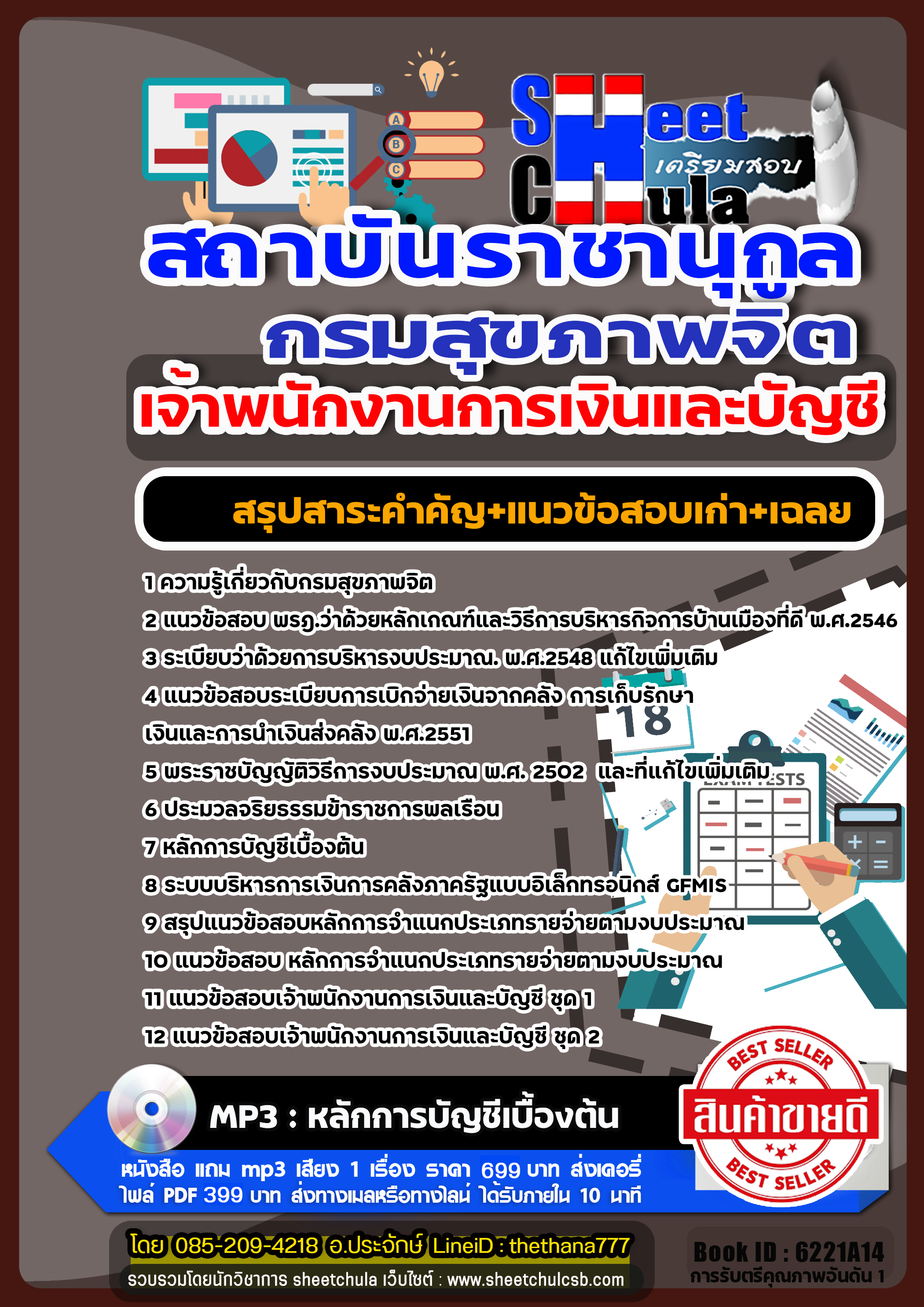 แนวข้อสอบเจ้าพนักงานการเงินและบัญชี สถาบันราชานุกูล กรมสุขภาพจิต 2568