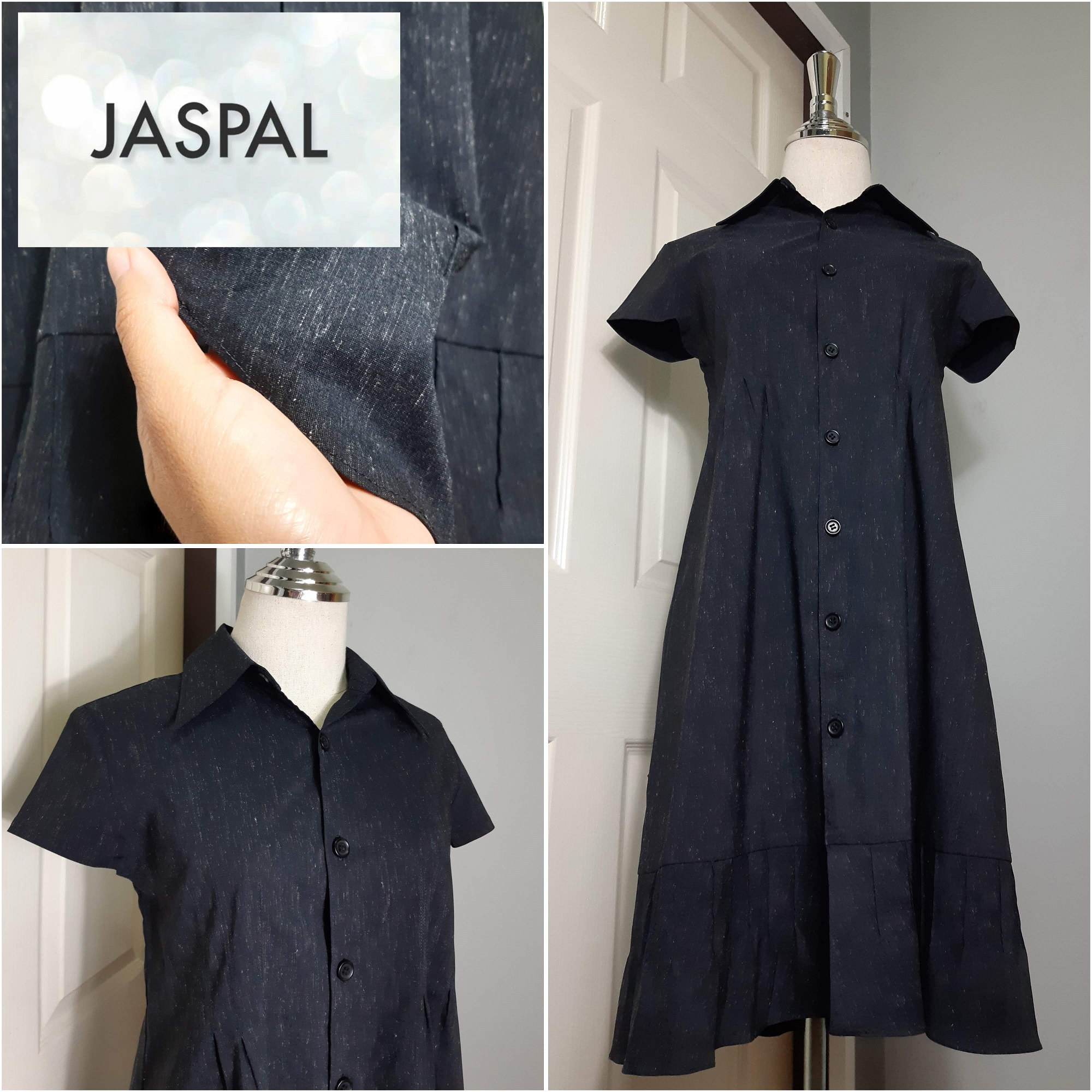 เดรสสีดำ แบรนด์ JASPAL มือสอง