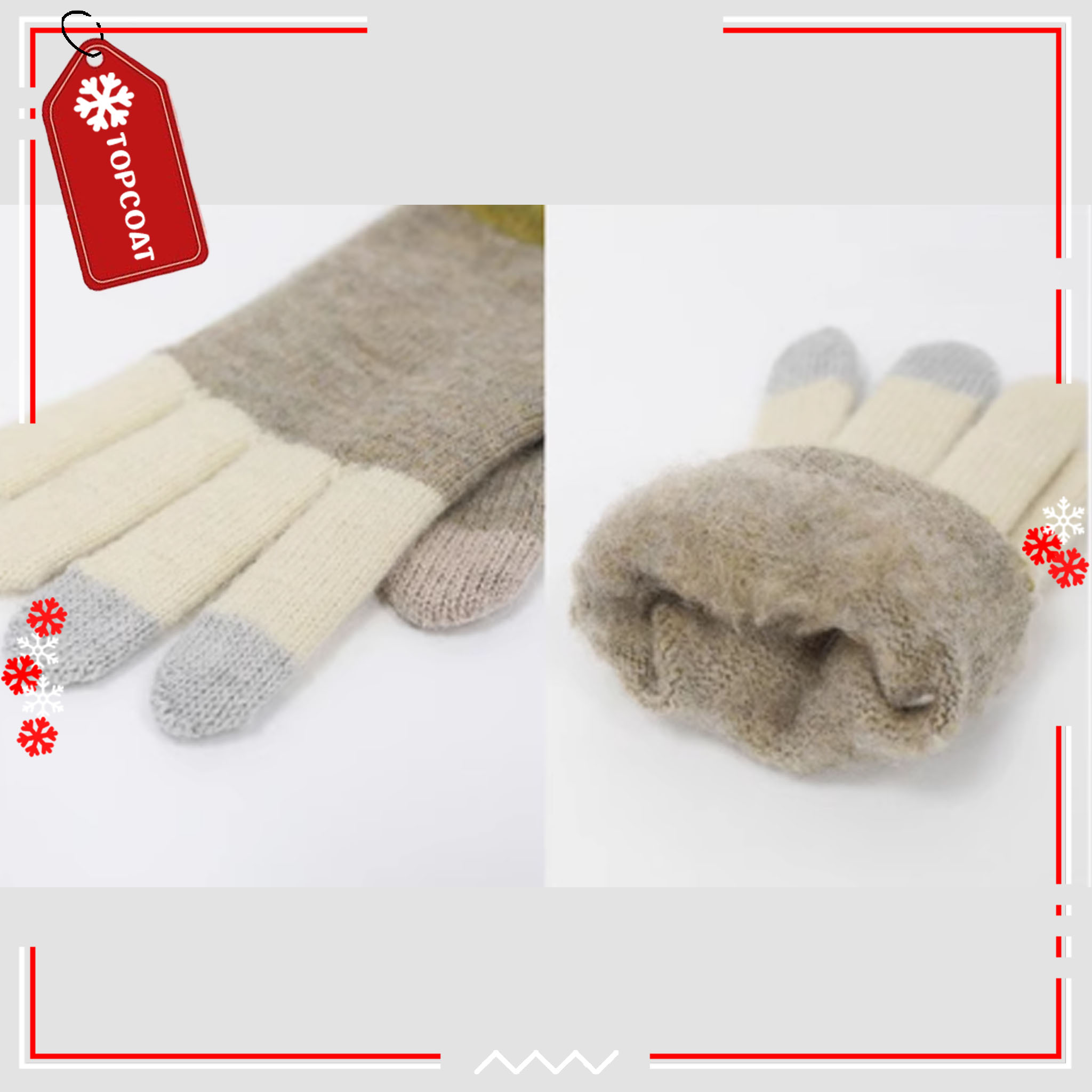 เซ็ทหมวก ถุงมือ ผ้าพันคอกันหนาว บุขนหนานุ่ม รักษาอุณหภูมิได้ดี