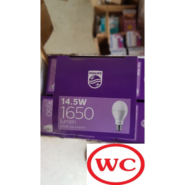 Philips หลอดไฟ LED BULB แอลอีดี ฟิลิปส์ LED 14.5W แสงขาว และ แสงส้ม E27 ขั้วเกลียว สินค้ารวมภาษี