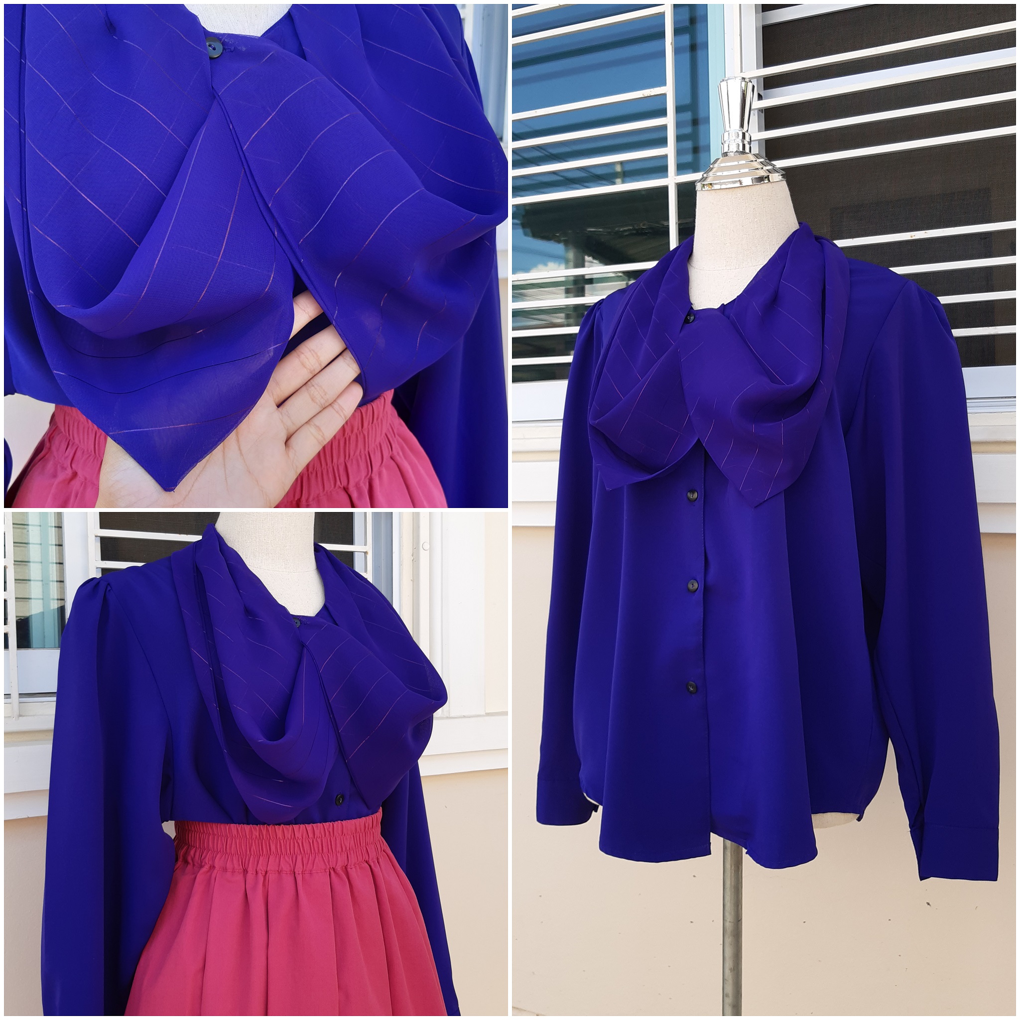 เสื้อเชิ้ตสีม่วงเข้มสวยๆ