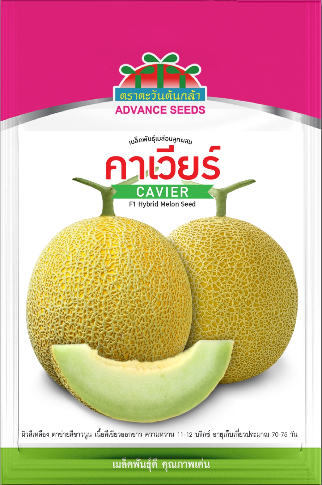 เมล่อน คาเวียร์ ( 300เมล็ด )