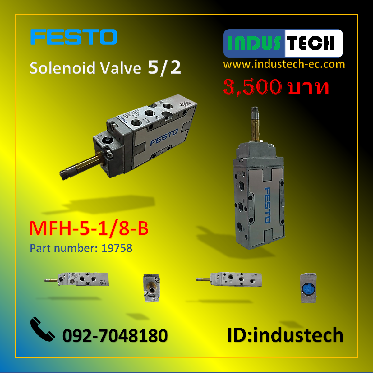 Festo Solenoid Valve 5/2 MFH-5-1/8-B