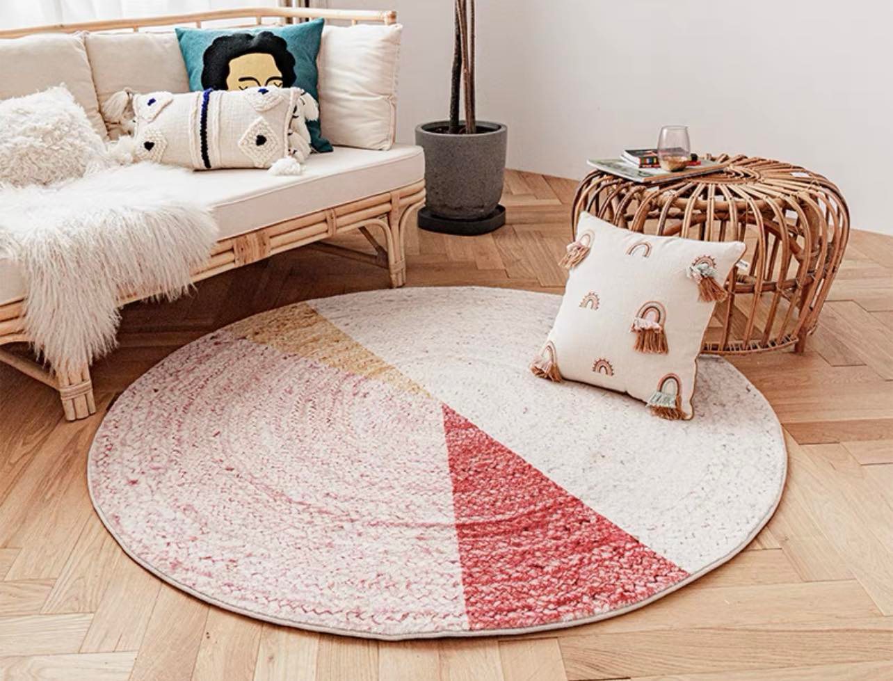 พรมทรงกลม นุ่มพรีเมี่ยม 101