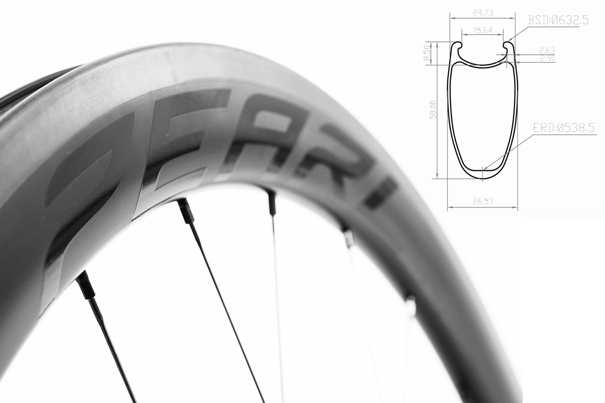 ล้อคาร์บอน PEARL รุ่น ROADSTER (Premium50)