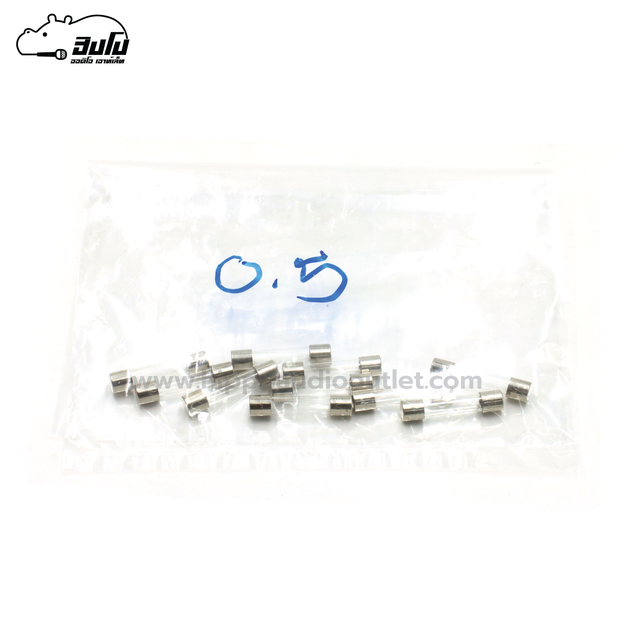 ฟิวส์หลอดแก้วยาว 30 มม. 0.5A (SP1)