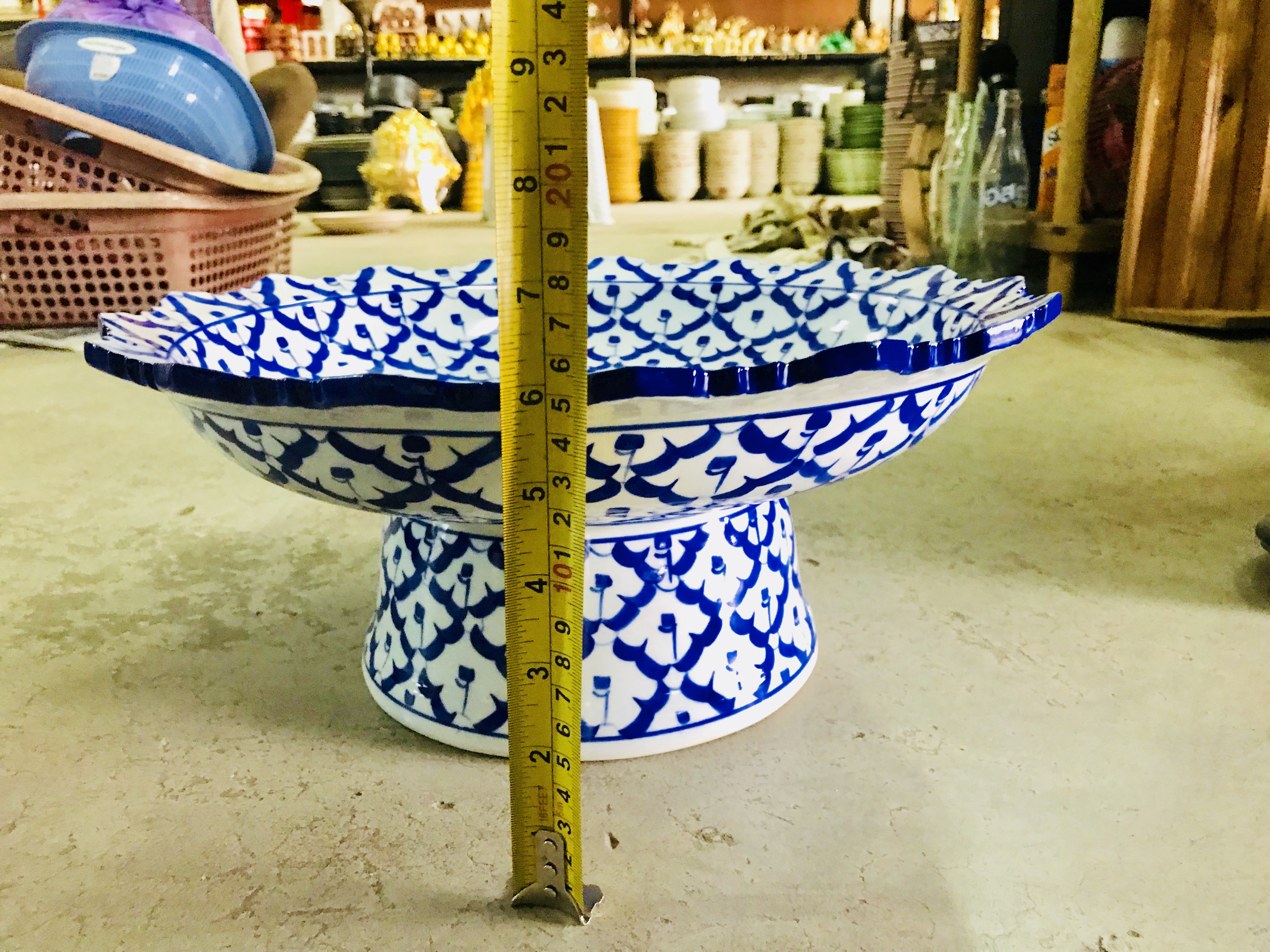 พานลายไทยจัมโบ้14"