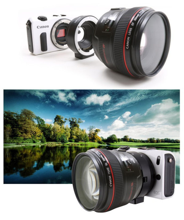 EOS-EOSM Meike MK-C-AF4 Auto Focus Mount Adapter Canon EOS EF EF-S Lens to Canon EOS M EF-M Mount Camera