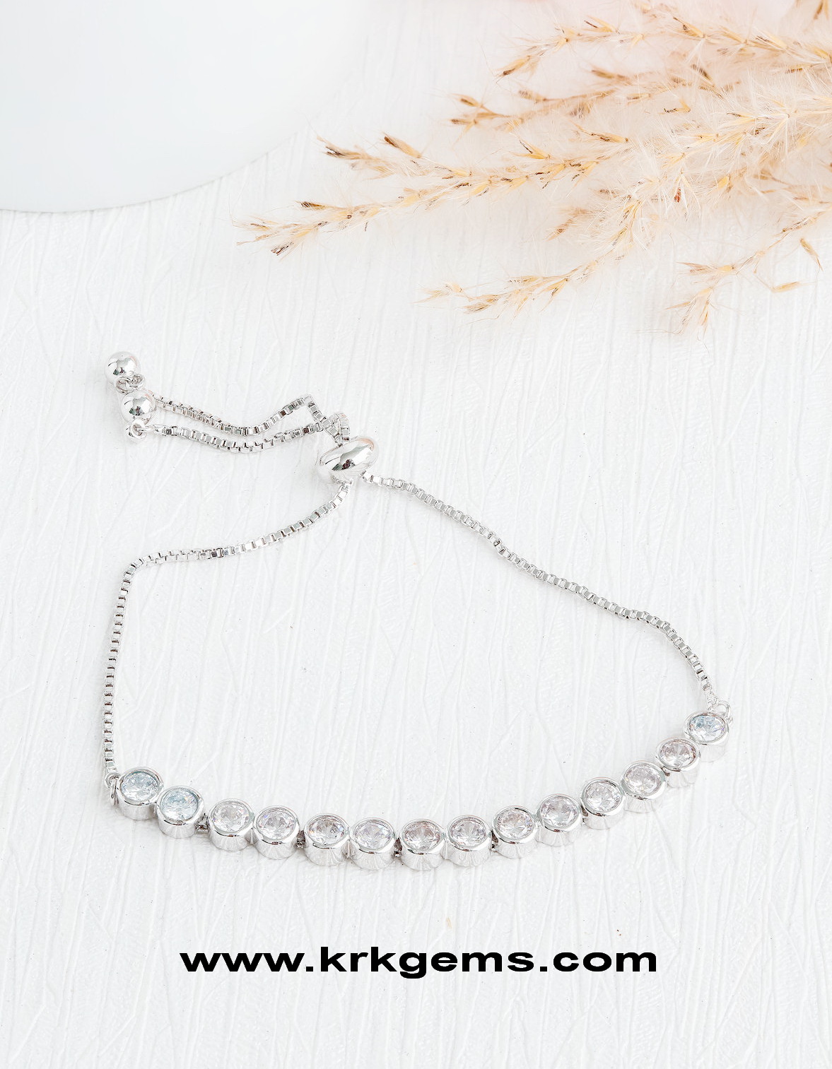 DIAMOND 18K WHITE GOLD BRACELET
