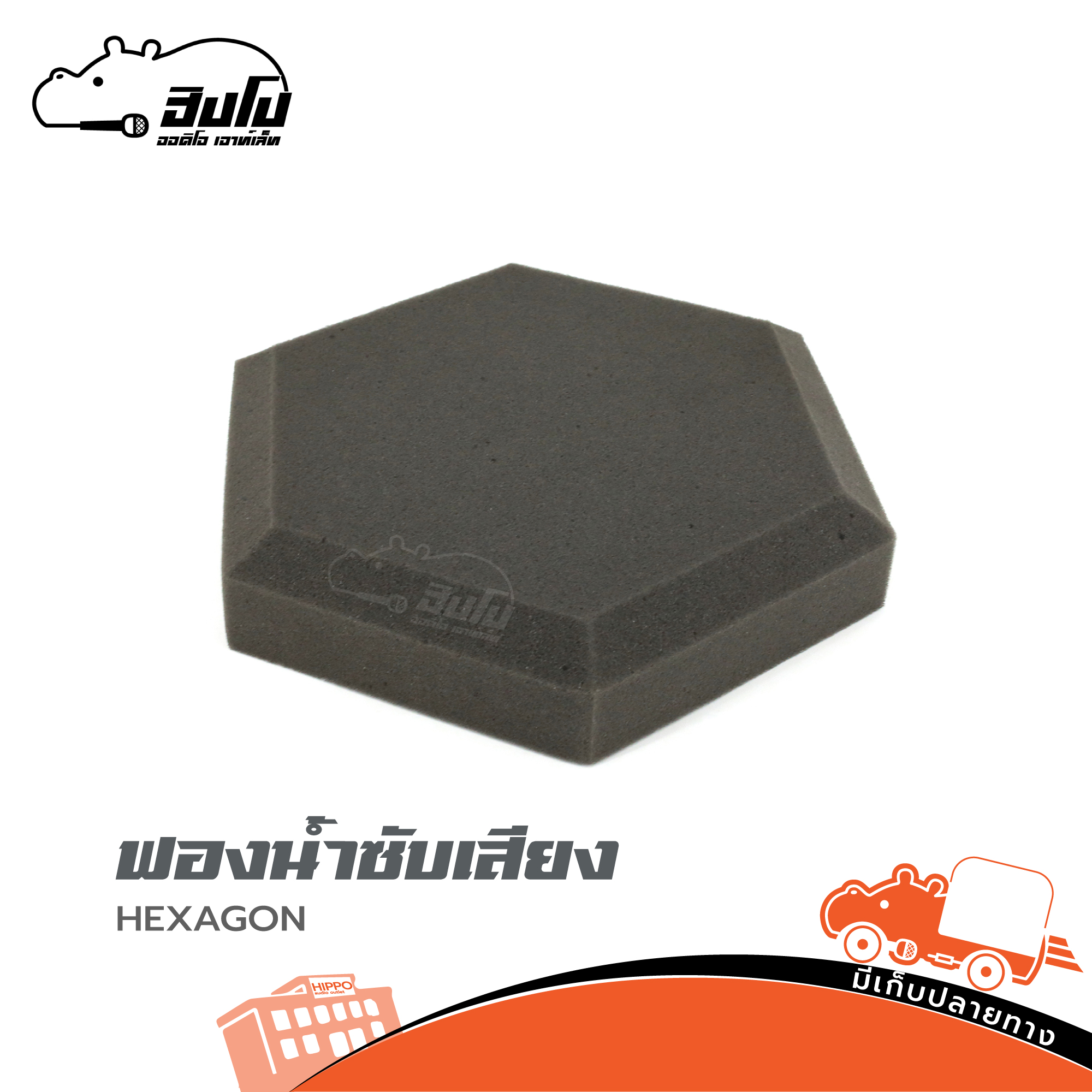 แผ่นฟองน้ำซับเสียง HEXAGON (ฑ17.4)