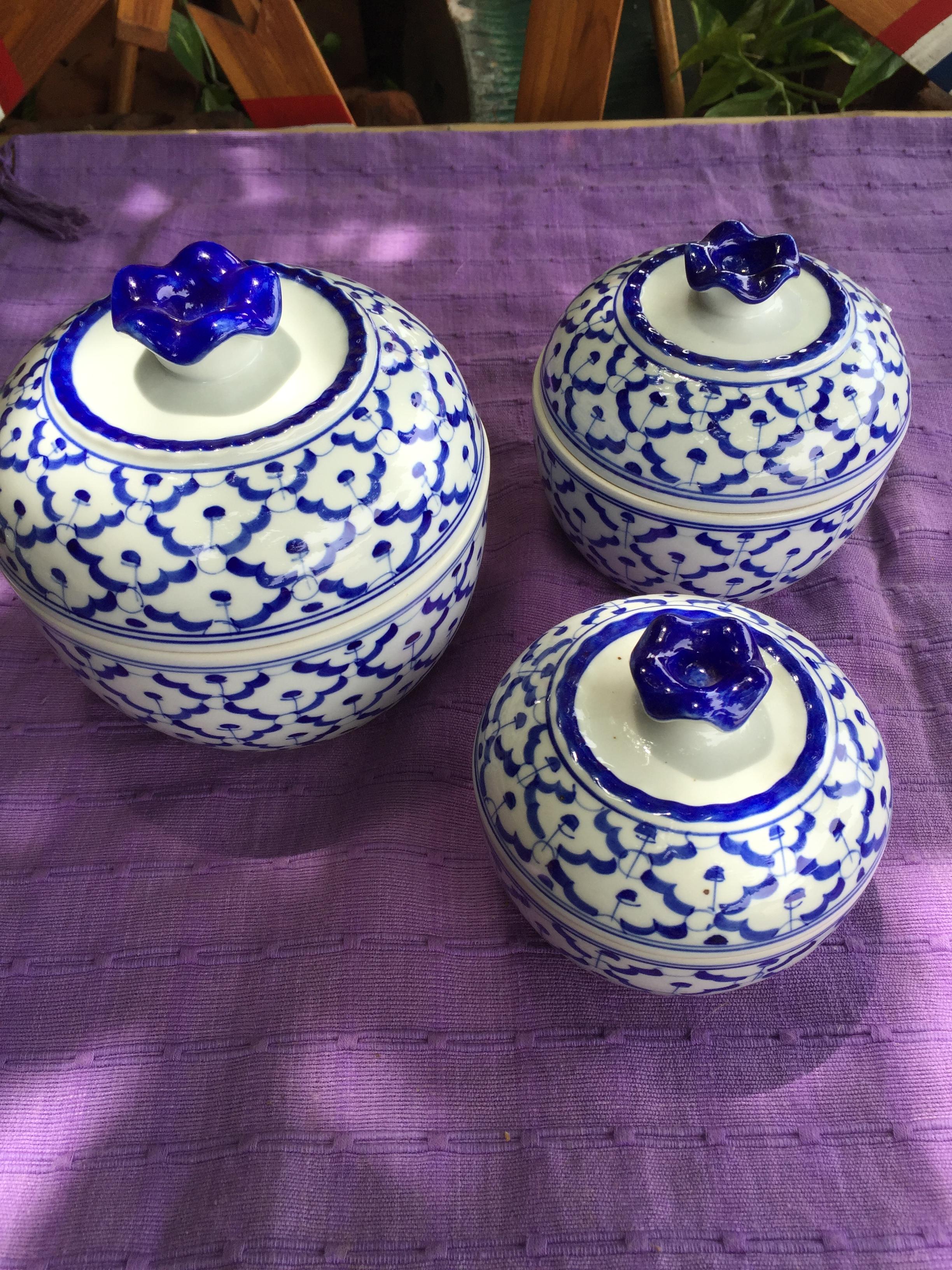 โถจีบลายไทย6"