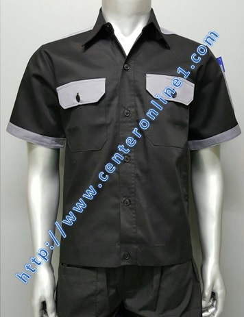 เสื้อ ยูนิฟอร์ม ผ้าคอมทวิว เสื้อช็อป เสื้อช่าง เสื้อทำงาน (M) จำนวน 5 ตัว