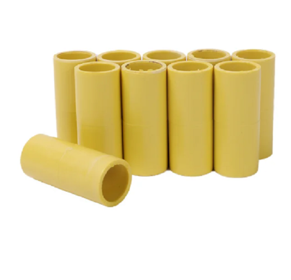 ข้อต่อตรงท่อเหลือง 10ตัว PVC ข้อต่อท่อ ยี่ห้อSO ต่อตรงPVC สีเหลือง ขนาด 3หุน 4หุน 3/8 -1นิ้ว