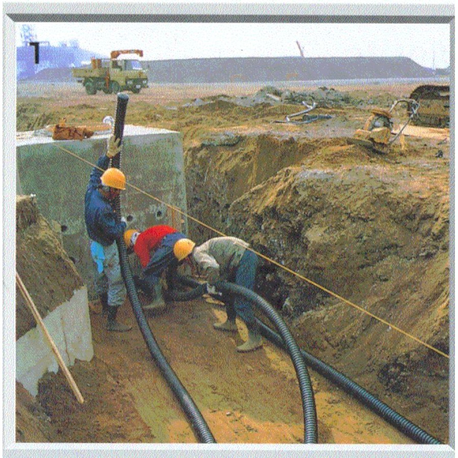 ท่ออ่อนกันน้ำร้อยสายไฟ คุณภาพสูงชนิด 2นิ้ว แบบยกม้วน 20เมตร ท่ออ่อนกันน้ำลอยดำ ท่ออ่อนดำ แฟกซกันน้ำ ท่ออ่อนลอนดำ