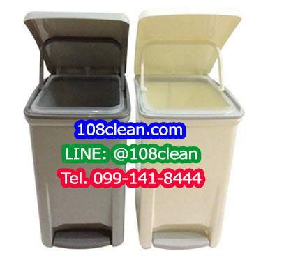 ถังขยะเท้าเหยียบ ทรงเหลี่ยม 6.5 ลิตร