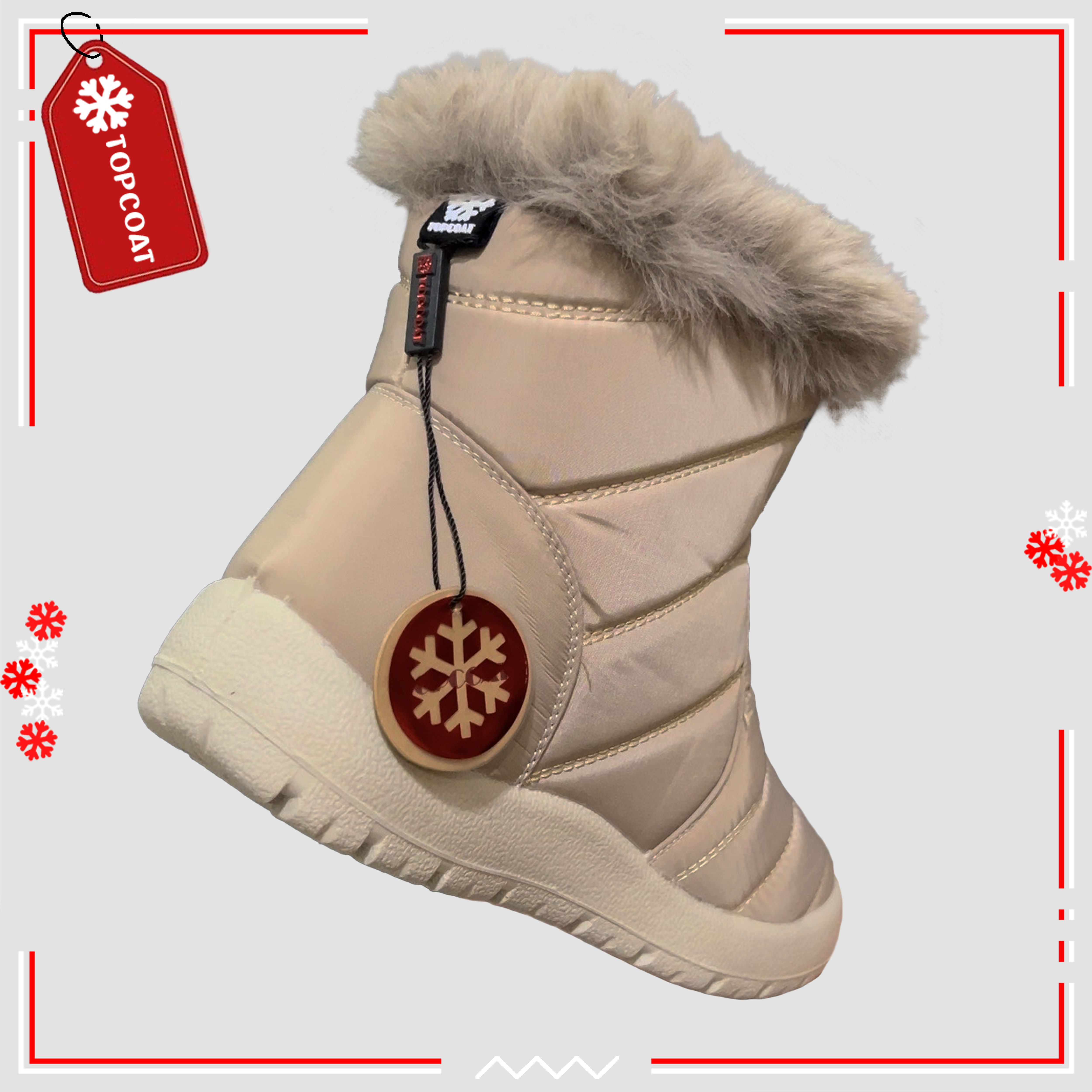 รองเท้ากันหนาวบุขนหญิง กันเปียก กันหิมะ ควรเผื่อไซส์