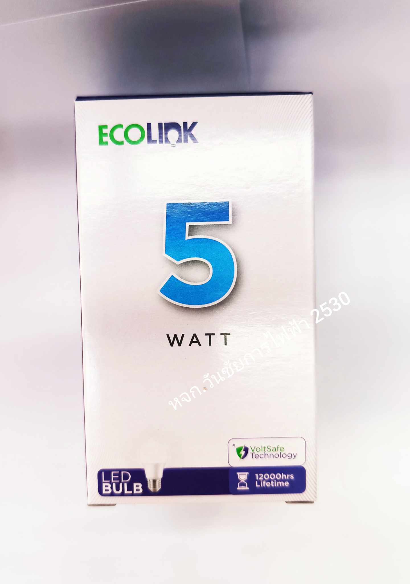 ECOLINK หลอดไฟ LED Bulb 5W รับประกันคุณภาพโดย Signify แสงขาว แสงส้ม ขั้วเกลียว E27 อีโคลิงก์ 1หลอด