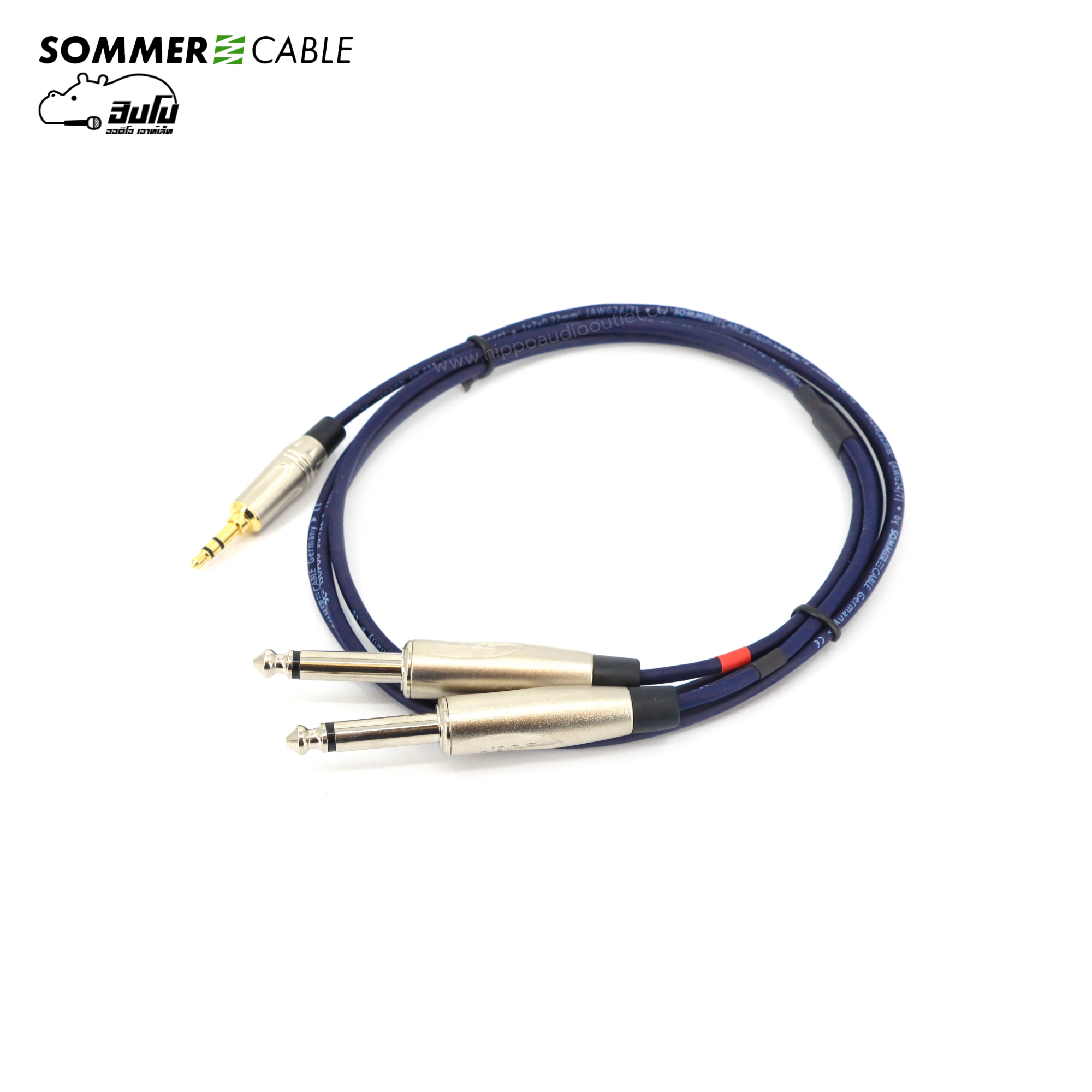 สาย SOMMER 3.5TRS 6.35 TSx2 SC B5 1.5 BLU(สีน้ำเงิน)