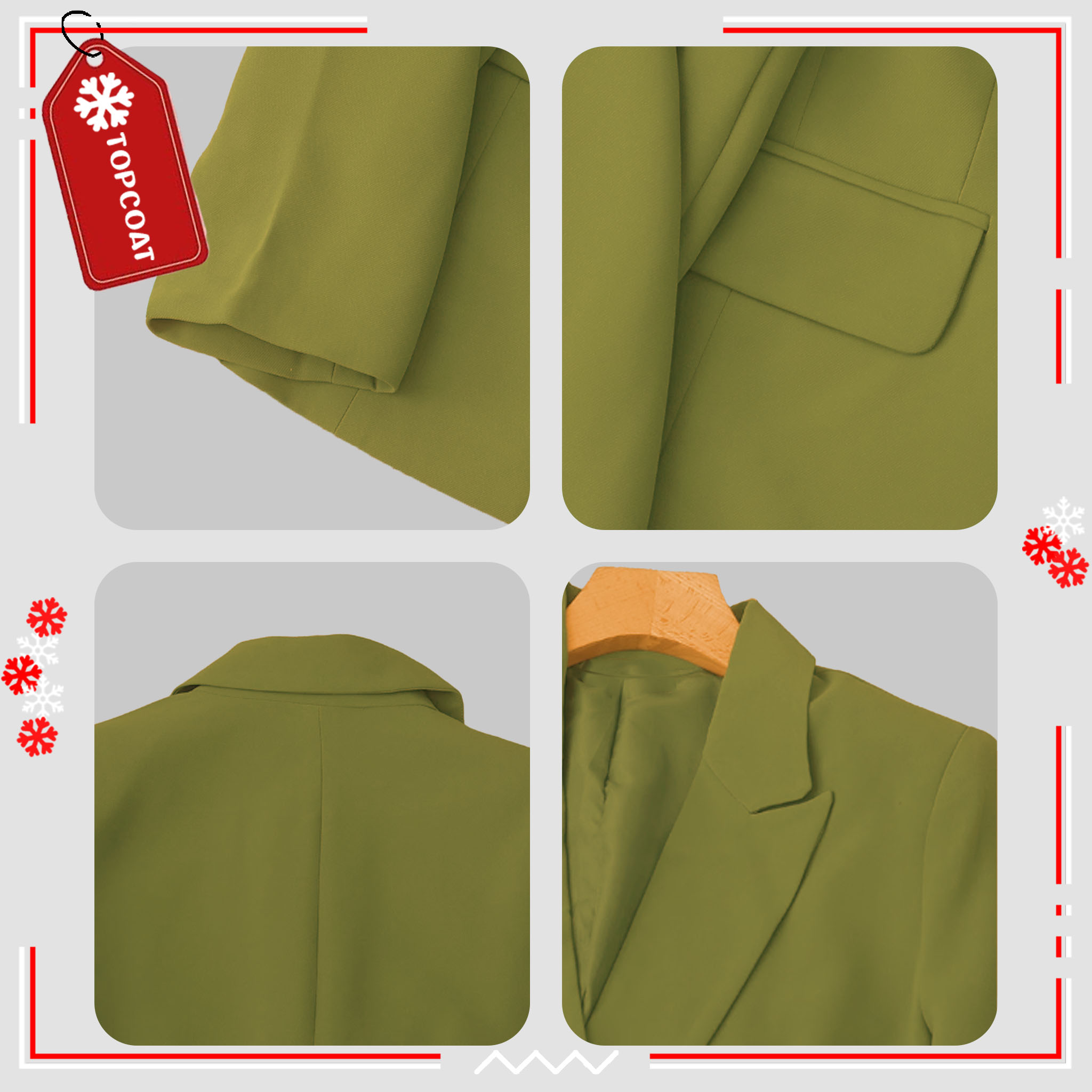 ชุดสูทผู้หญิงเสื้อพร้อมกางเกงขากระบอกใหญ่ สูทซับในทั้งตัว เนื้อผ้าใส่สบาย กระดุม 6 เม็ด