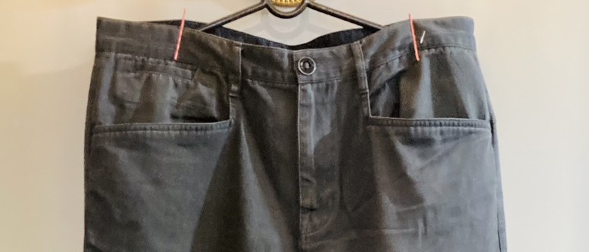 G 230079 กางเกงชิโนสีเทา ราคาเช่า 45 บาท ต่อ 1 วัน