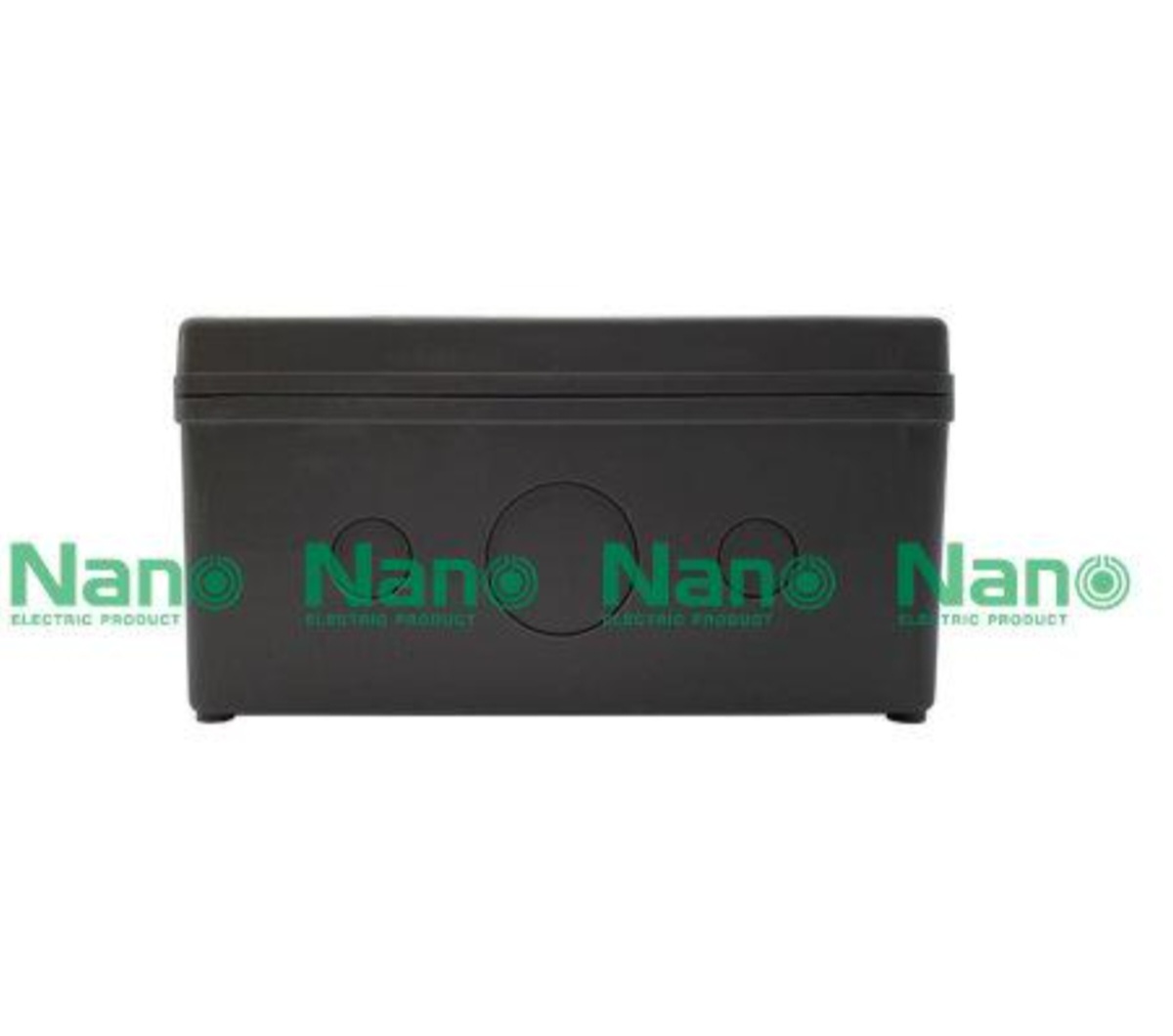 NANO บ๊อกกันน้ำ PVC 8x12 นิ้ว ดำ กล่องกันน้ำพลาสติก กล่องพลาสติกอุปกรณ์ไฟฟ้า สีดำ รุ่น NANO-207B
