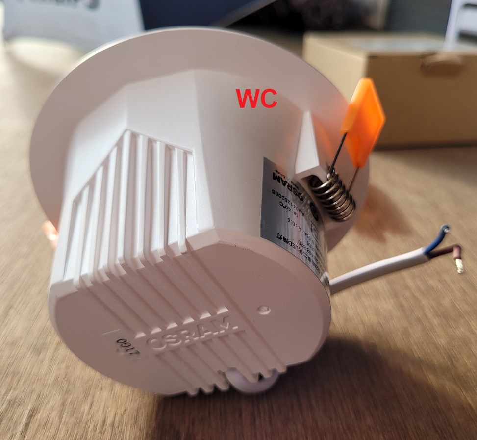 Osramโคมไฟดาวน์ไลท์ LED โคมฝังฝ้า ทรงกลม 8W warmwhite ยี่ห้อ Osram LEDConfom Downligh แอลอีดีดาวน์ไลท์