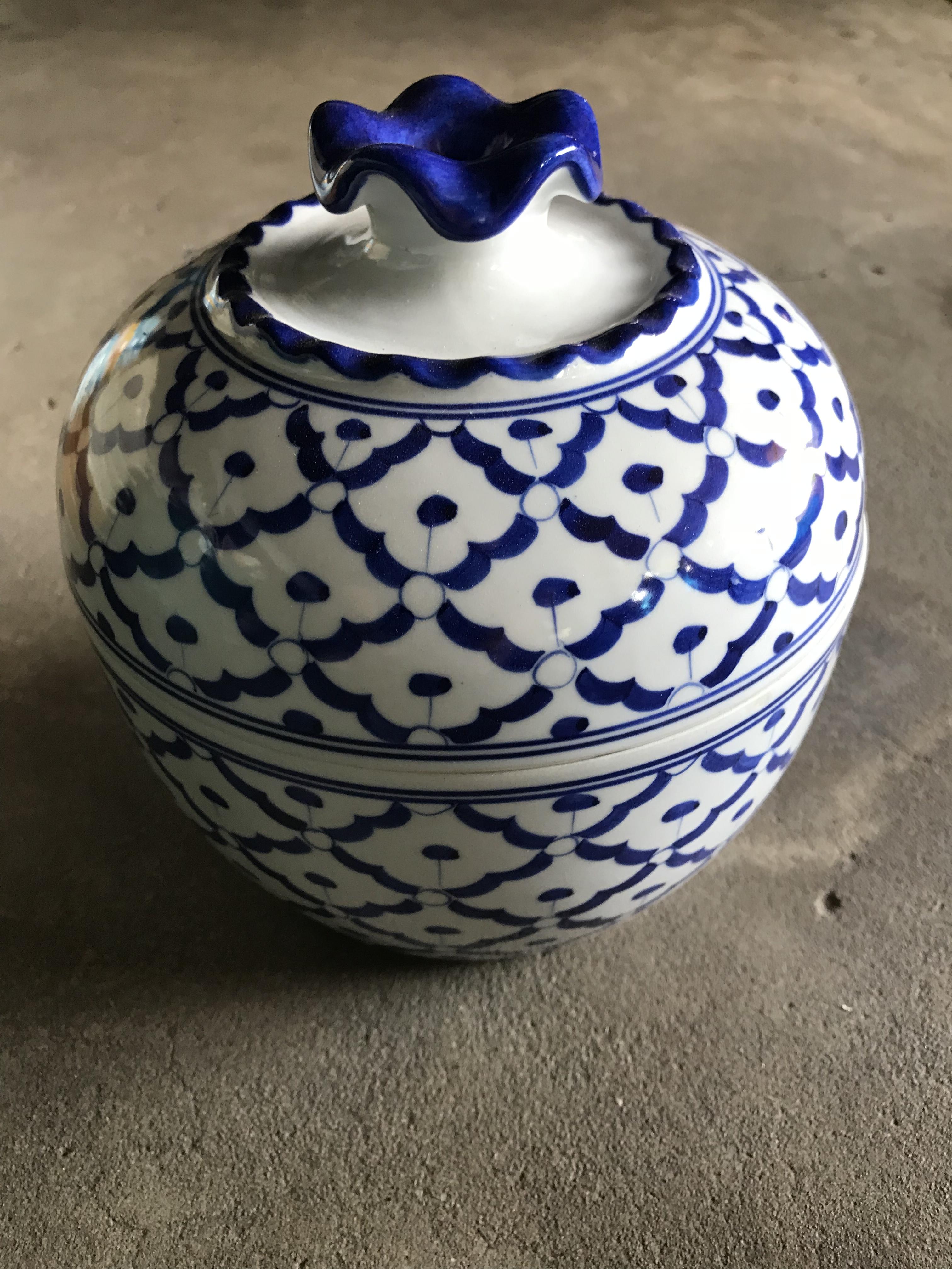 โถจีบลายไทย6"