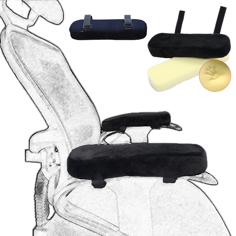 แผ่นปิดที่เท้าแขน ความดันแขน หมอนรองแขนเก้าอี้สําหรับเล่นเกม เบาะรองที่วางแขนเก้าอี้โฟมสําหรับบ้านหรือสํานักงานเก้าอี้